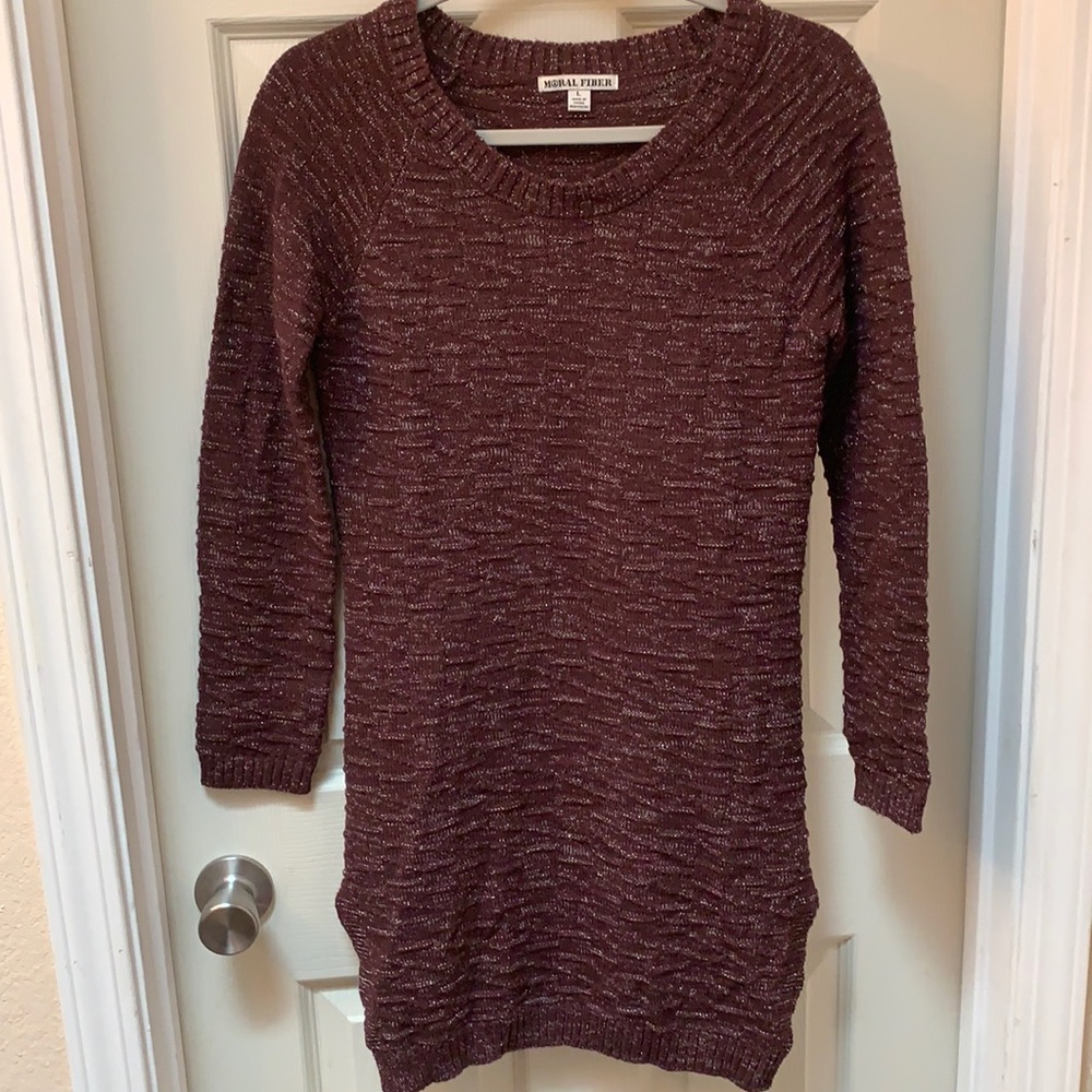 Knit sweater dress